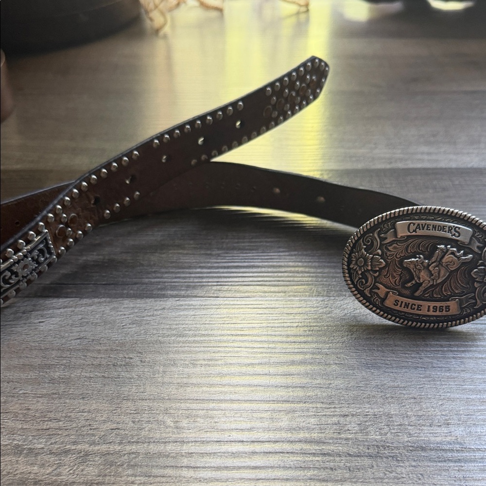 Nocona Bronze-Toned Cavender's Rodeo Belt Buckle